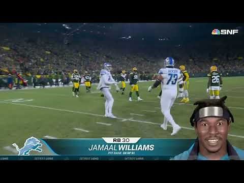 Jamaal Williams went full anime with his SNF player intro