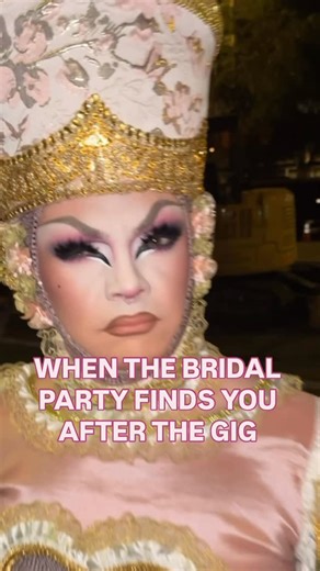 𝗬𝗔𝗬𝗔𝗛 | When the bridal party finds you after the gig... 👁️👄👁️ #dragqueen #dragshow #drag #dragqueens #dragartist #dragmakeup #dragrace #gay | Instagram