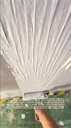 Wow! Wall Putty Technique—Turns Rough Walls into Smooth Perfection!