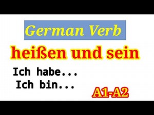 "Heissen" and "Sein"| Verb conjugation ||#learngerman #germanforbeginners #germangrammar