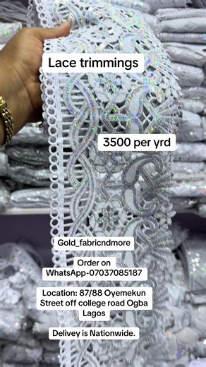 Gold Fabric and Lace Trimmings for Heavenly Outfits