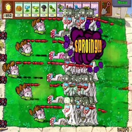This Auto Targeting From Cattail Shocked The Entire Wave 😱🔥 #PlantsVsZombiesHack