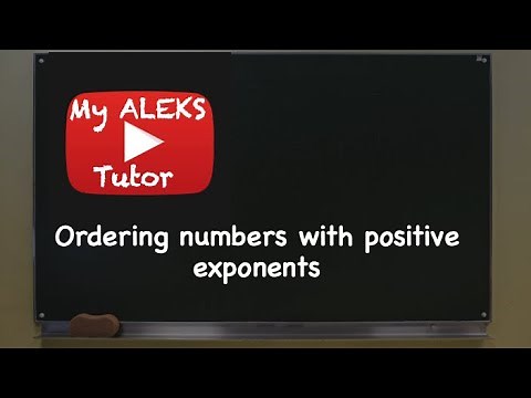Ordering numbers with positive exponents