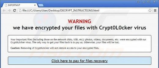 Crypt0L0cker Ransomware [Updated]