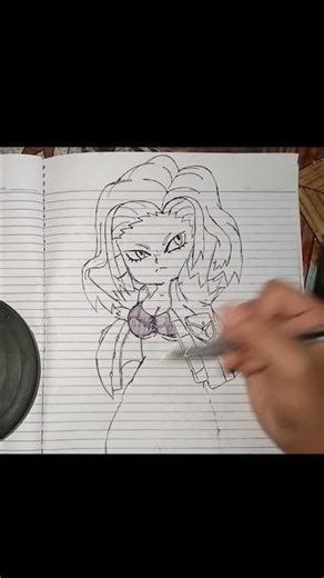 Android 18 drawing,fan art #dragonball