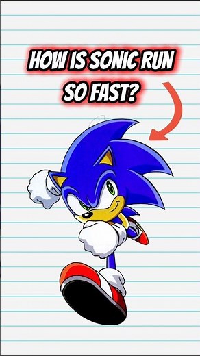 How Does Sonic Run so Fast? #shorts #sonic #viralshorts