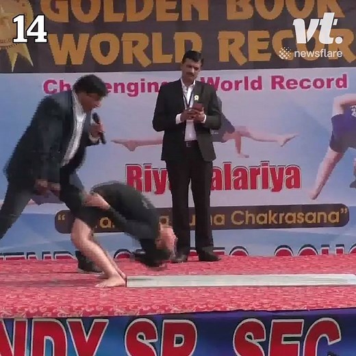 9.8M views · 6.1K reactions | This girl is attempting the yoga contortions world record!  | VT | Facebook