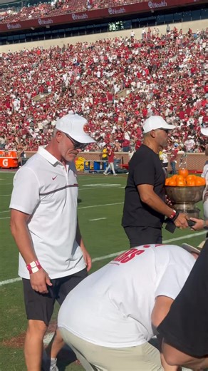 Brian Bosworth "The Boz" and former Dallas Cowboy Tony Casillas celebrating the 1985 National Championship today! | Hannah Hoover KOCO 5