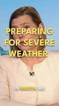 Preparing for severe weather