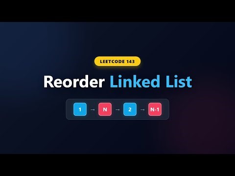 Reorder Linked List - LeetCode 143 - Blind 75 Coding Interview Tutorial