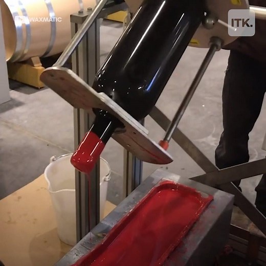 13K views · 36 reactions | TIP IT! The Waxmatic machine can dip up to 350 wine bottles in an hour. | In The Know | Facebook