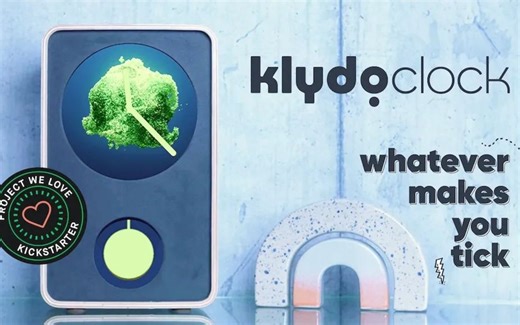 Kickstarter众筹热门项目 | KlydoClock｜带有动画艺术的智能时钟_哔哩哔哩_bilibili