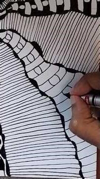 New Zentangle Brush Pen Calligraphy Fusion - Step by Step #zentanglelegend #jkr360 #artist #2025