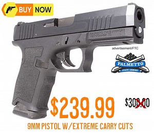 PSA Dagger Compact 9mm Pistol With Extreme Carry Cuts $239.99
