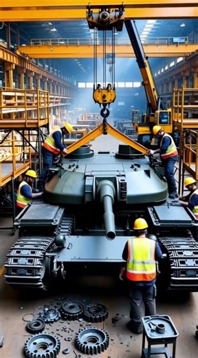 Tank Construction 🛡️ | From Parts to Armored Machine in Seconds #shorts