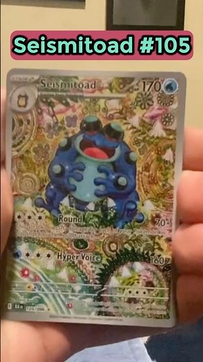 Seismitoad #105 Pokemon Black Bolt #pokemoncards #pokemontcg