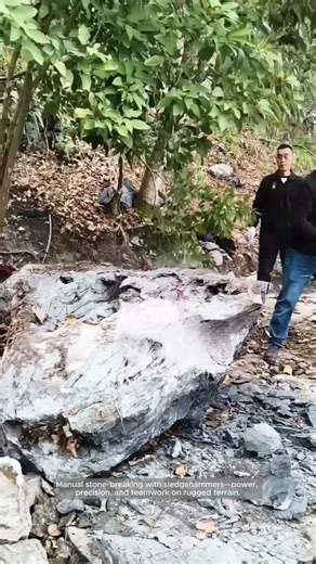 Breaking Stone by Hand in the Hillside