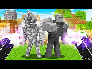 USEI O PODER MÁXIMO DO ALIEN X E TRANSFORMAR OS MONSTROS EM PEDRA no MINECRAFT !