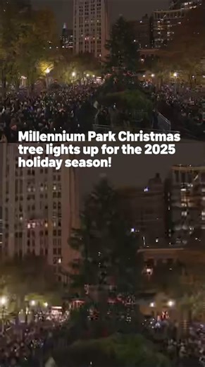 Chicago' Christmas Tree lights up for the 2025 holiday season!! 🎄💡 Chicago's "official" Christmas tree has lit up in Millennium Park as part of the city's iconic Tree Lighting Ceremony. The city's 112th annual Christmas tree -- a 68-feet tall Norway spruce, from suburban Glenview is illuminated near the intersection of Michigan Avenue and Washington Street, starting at 6 p.m on Nov. 11th. With 185 lit spheres, 1,200 light strings, over 119,000 LED lights and 39,250 feet of lighting, it will re