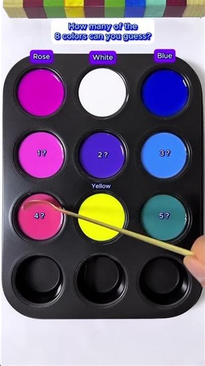 Generate 8 random colors from 4 colors 🎨🖌️ #colormixing #satisfying #asmr #shorts