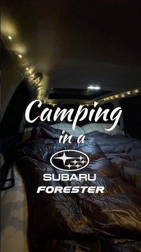Subaru Forester Forester Car Camping Setup
