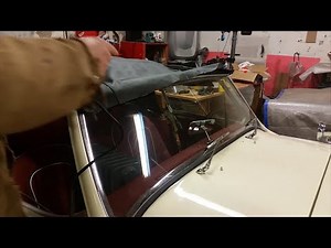 Install a new Hood (convertible top) - Austin Healey Service Manual