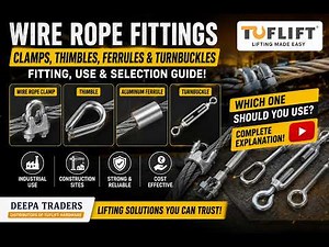 Wire Rope Clamps, Thimbles & Ferrule Fitting Guide | Tuflift Clamps Explained