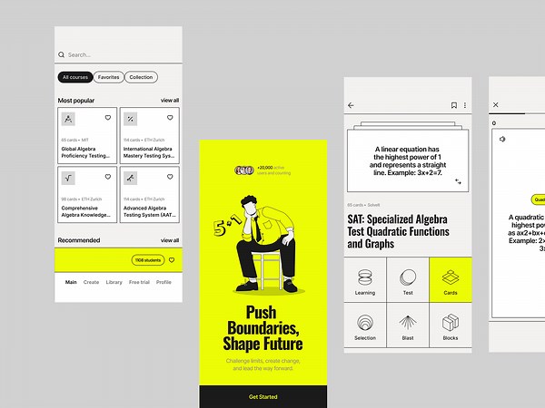 Education app interaction