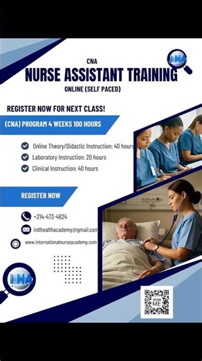 Become a Certified Nurse Assistant (CNA) — Online + In-Person Training Dallas TX