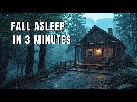 fall asleep fast in just 3 minutes with rain sounds for deep sleep
