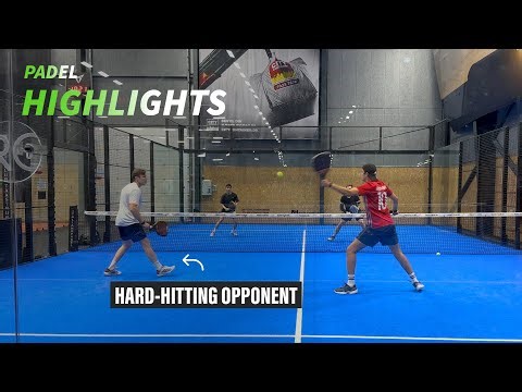 Intense match against hard-hitting opponent | Level 3.5+ Padel Highlights | Padel Dany