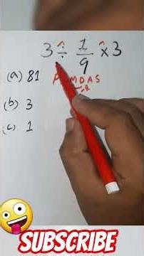 If You Can Solve This Math Problem, You’re a Genius! #pemdas #maths #shorts