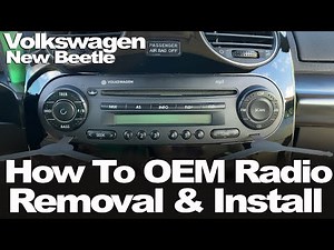How to remove and install the radio in a Volkswagen New Beetle