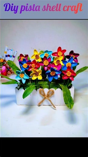 Diy pista shell craft #Art #craft #diy #handmade #homemade #icecream stick craft