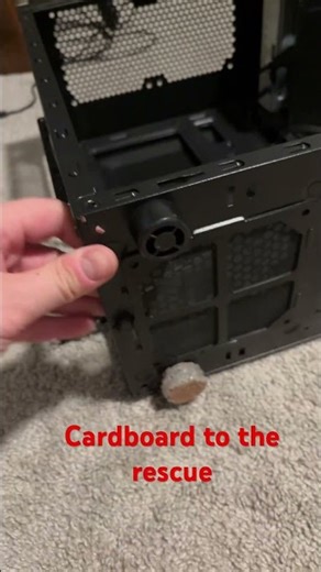 Cardboard PC Case Feet #diy #tech #gaming #gamingpc