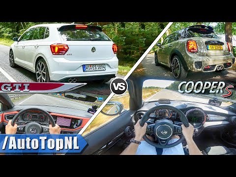 VW Polo GTI 2019 vs 2019 MINI Cooper S | ACCELERATION TOP SPEED & AUTOBAHN POV by AutoTopNL