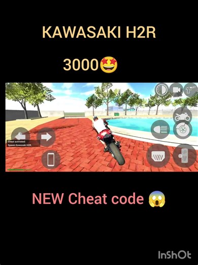 NEW Cheat code 😱 kawasaki H2R 3000#shots #gta