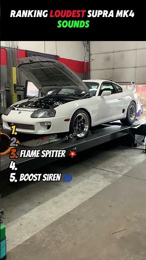 Ranking Loudest Supra Mk4 Sounds 🚀😎