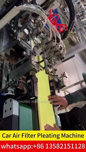 Rotary Pleating Machine For Panel Air Filter #filtermakingmachine#foldingmachine