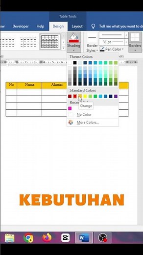 How to Color Tables in Microsoft Word #microsoftoffice #word #learnmicrosoftoffice