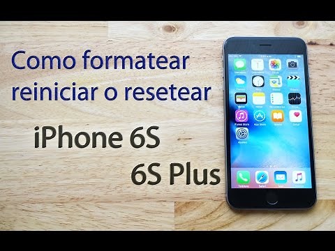 Como resetear formatear reiniciar a fabrica iPhone 6S iOS 9 2015