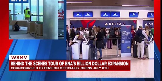 LIVE: Behind-the-scenes tour of BNA's new concourse