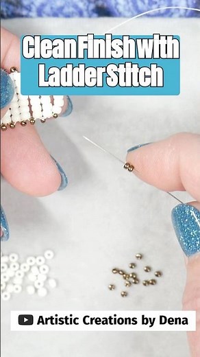 Clean Finish with Ladder Stitch #shorts