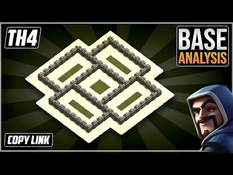 BEST ULTIMATE TH4 HYBRID/TROPHY[defense] Base 2020!! Town Hall 4 Hybrid Base Design - Clash of Clans