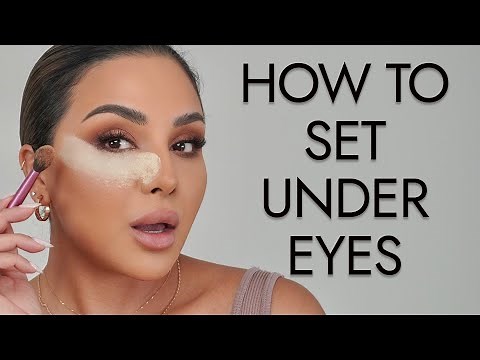 THE CORRECT WAY TO SET YOUR UNDER EYES | NINA UBHI