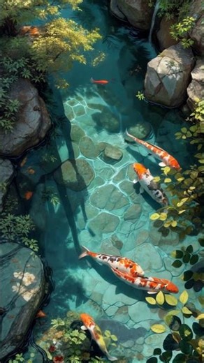 Japanese Koi Pond Live Wallpaper 4K 🐟🌿 | Relaxing Zen Animated Background #Shorts