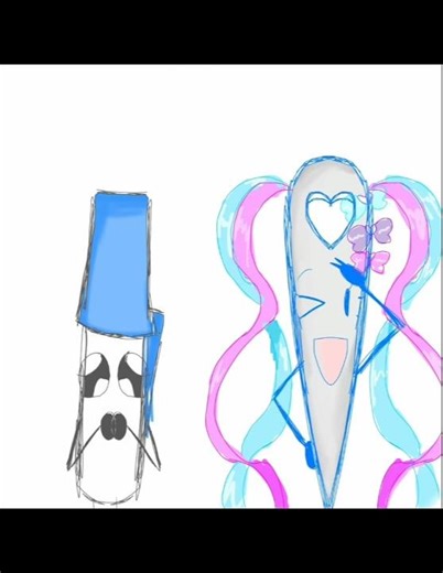 Pen X Needle Ship (Peneedle) [BFDI Art]