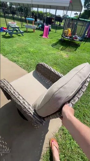 wicker swivel rocking patio chairs with cushions, comfortable outdoor seating set for porches,