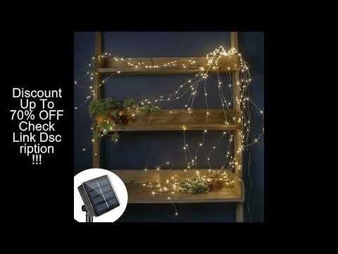 Solar Fairy String Light Outdoor With 8 Modes Multi Strand 600 LEDs Lamp Solar Powered Waterfall Lig