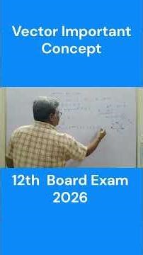 🔥 Vector Important Question | 12th Board Exam 2026 |Sushil Sir |🔥